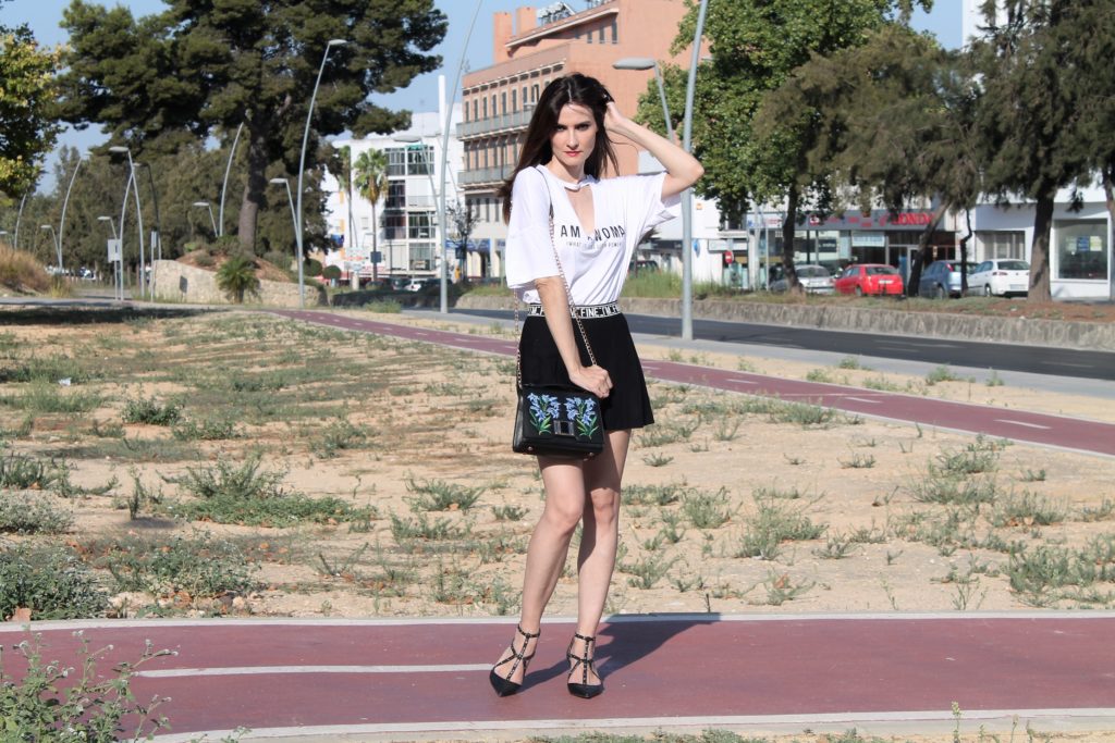 Graphic Tee & Skirt Outfit
