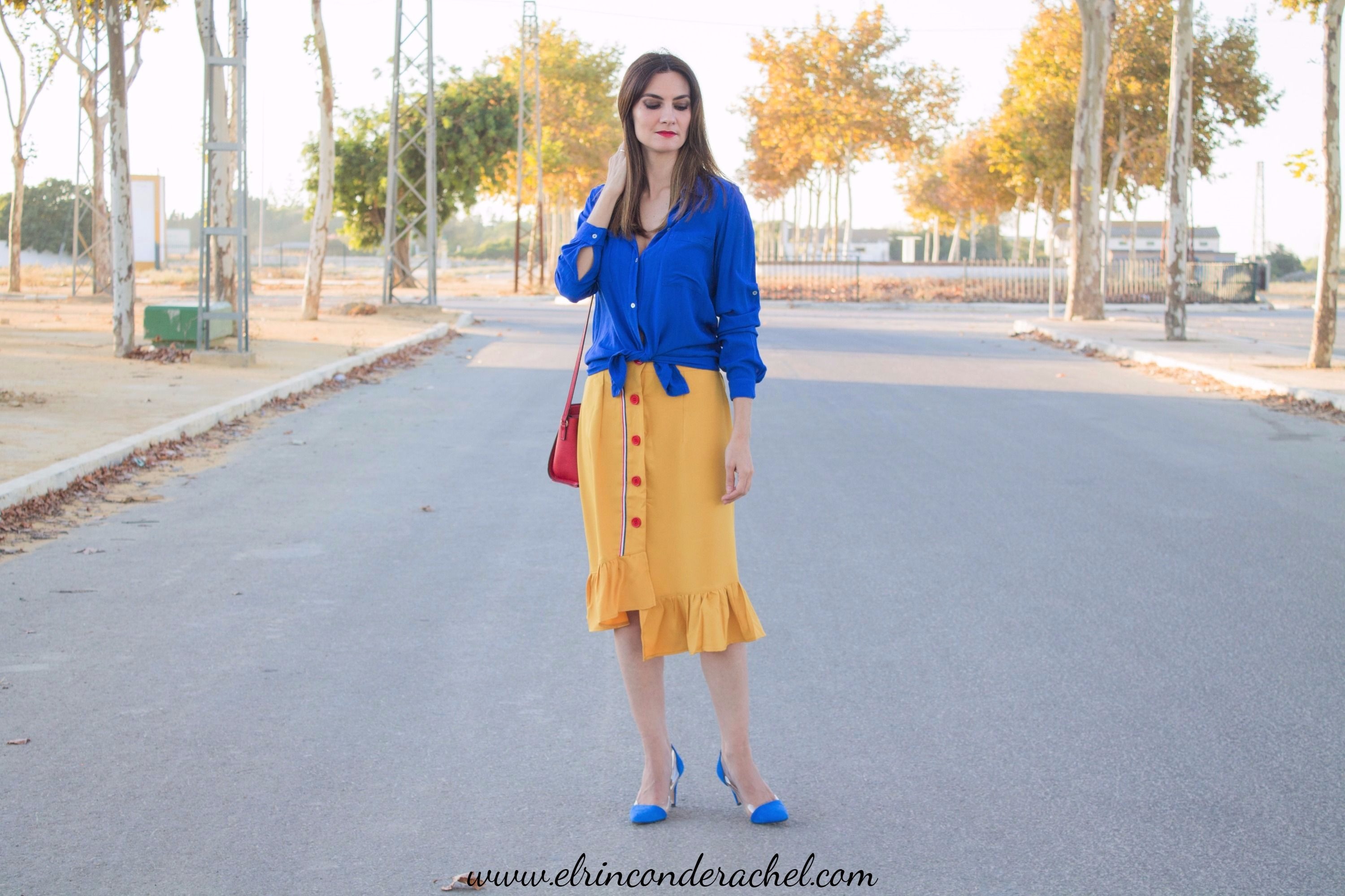 Mustard Midi Skirt - El Rincón de Rachel